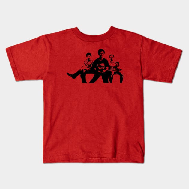 Napolean, Kip, and Uncle Rico on a couch Kids T-Shirt by NickiPostsTravelStuff